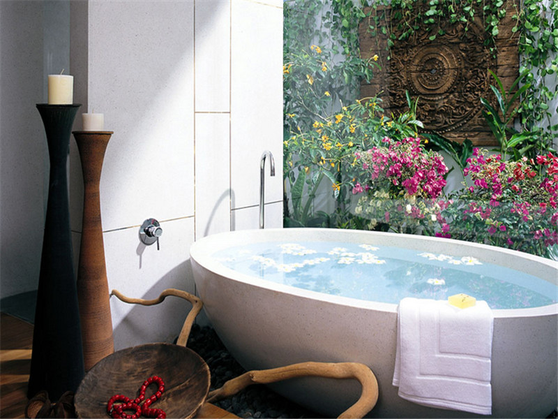 现代别墅浪漫浴室装修效果图
