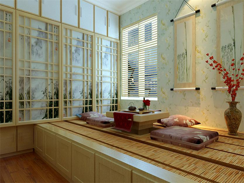 日式风格居家客厅装修效果图
