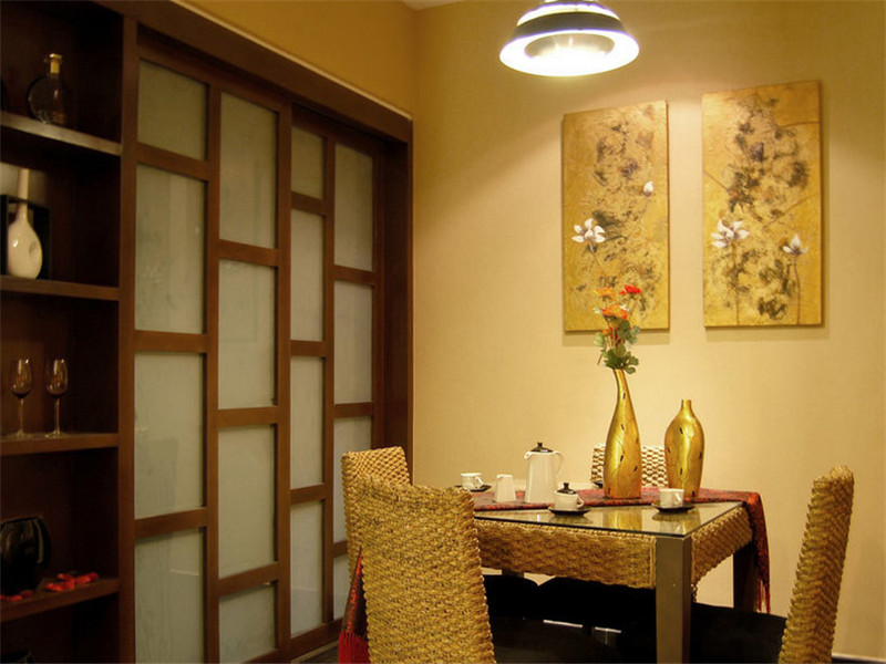 三居室餐厅中式风格装修效果图