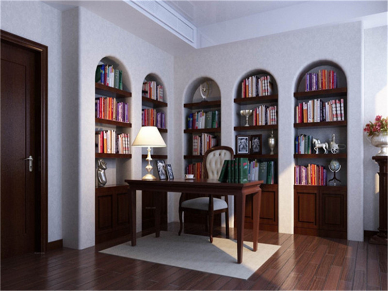 中式三居室书房装修效果图