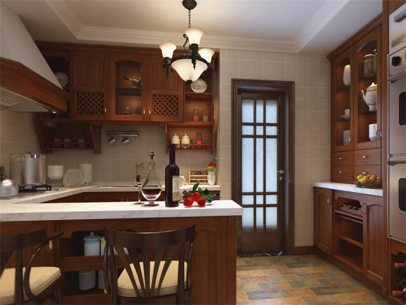 家装厨房北欧风格装修效果图
