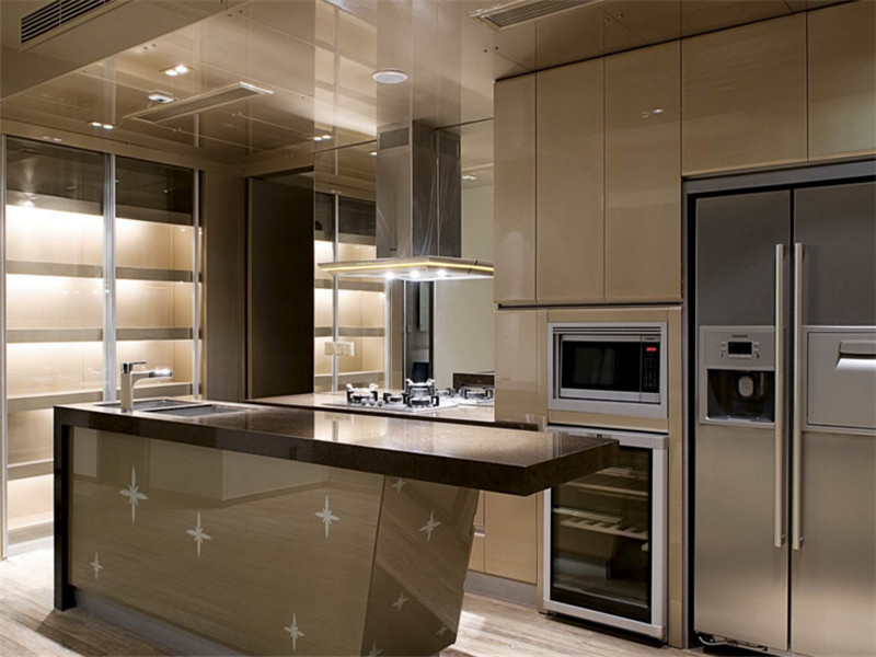 25平方现代开放式厨房装修效果图