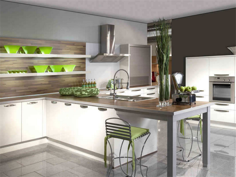 三居室现代开放式厨房装修效果图