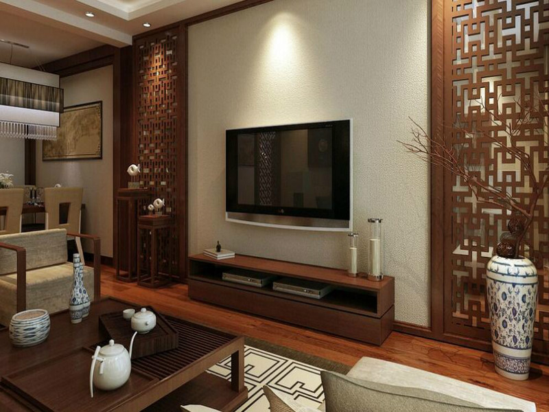 中式家装客厅设计装修效果图