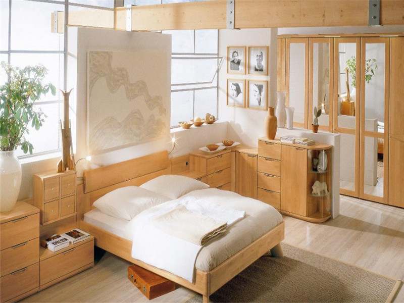 简约原木风格日式主卧室设计