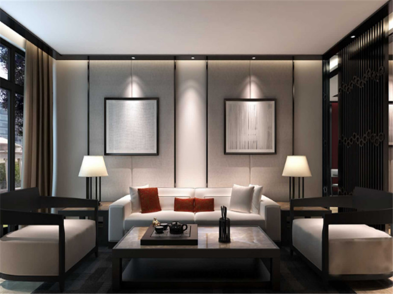 简约风格小户型客厅沙发背景墙设计图