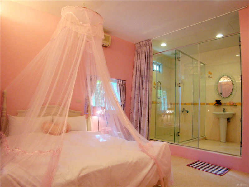 粉色公主房卧室装修设计图
