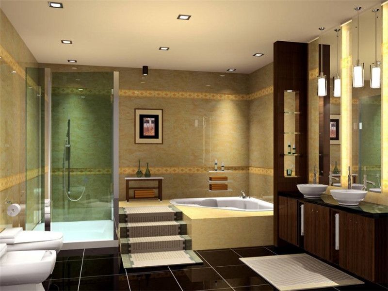 豪华大空间卫生间浴室装修设计