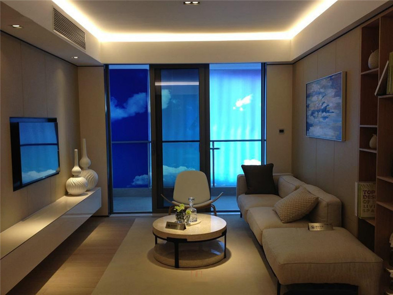 现代简约日式风格客厅装修效果设计