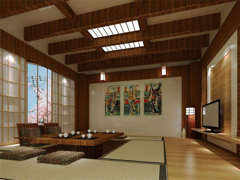 日式大户型豪华客厅装修效果设计