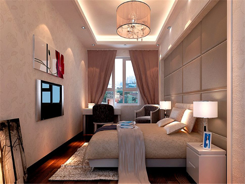 欧式风格小户型卧室背景墙装修效果图