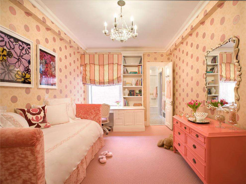 粉色儿童房装修设计效果鉴赏