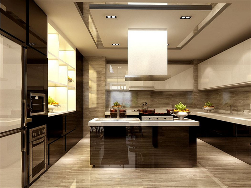 现代厨房天花板设计效果图