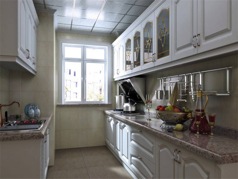 北欧式两居室小厨房装修效果图