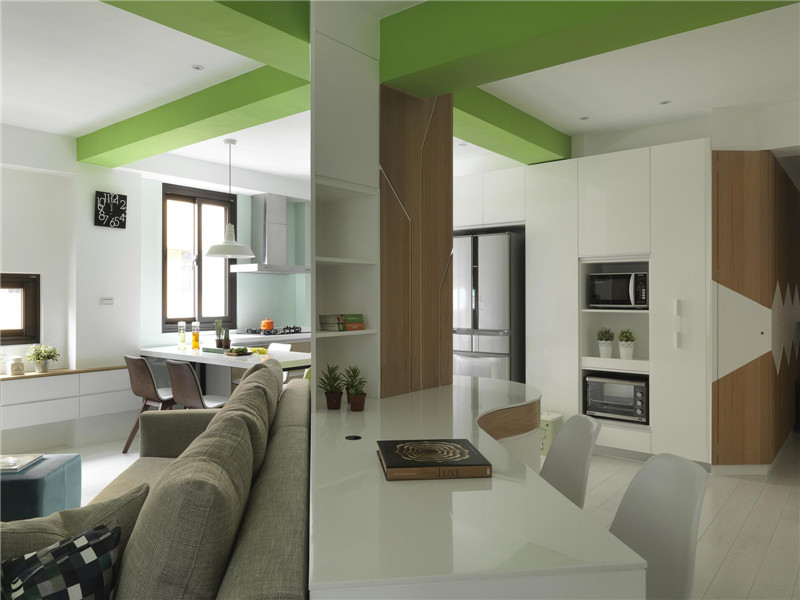 现代单身公寓欧式风格设计图