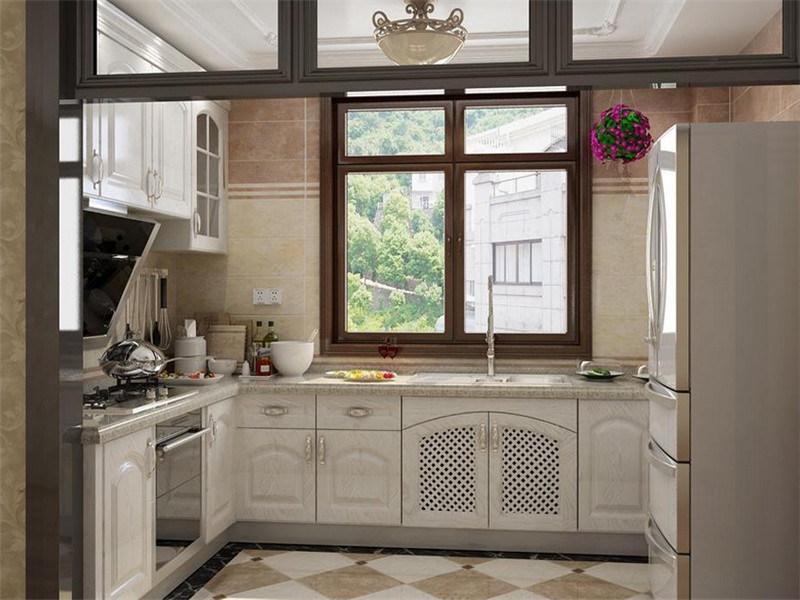 现代欧式4平方小厨房橱柜装修效果图
