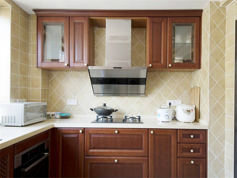 厨房美式风格整体橱柜装修图
