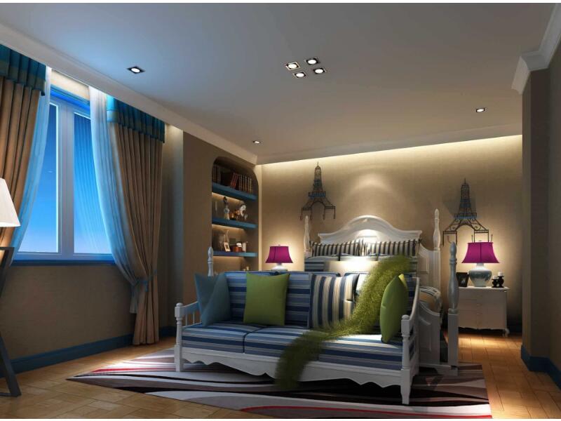 美式地中海卧室装修设计效果图