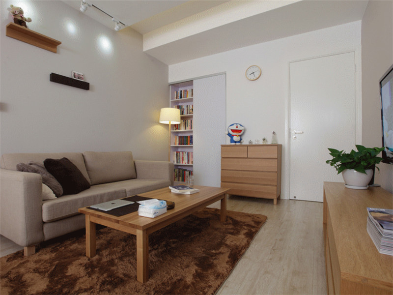 日式小户型小客厅空间装修设计效果