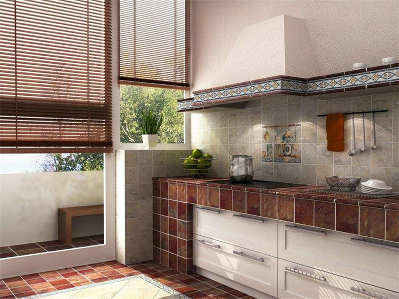 欧式风格开放式厨房橱柜装修效果图