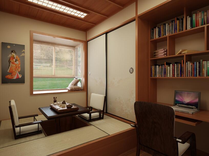 日式书房装修图片