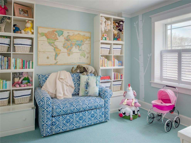 儿童房卧室书房简单装修设计