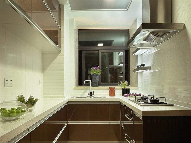 新中式整体厨房橱柜设计图赏析