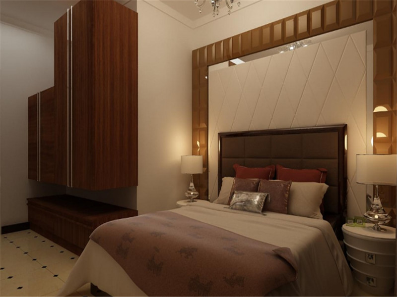 欧式风格卧室实木衣柜设计图