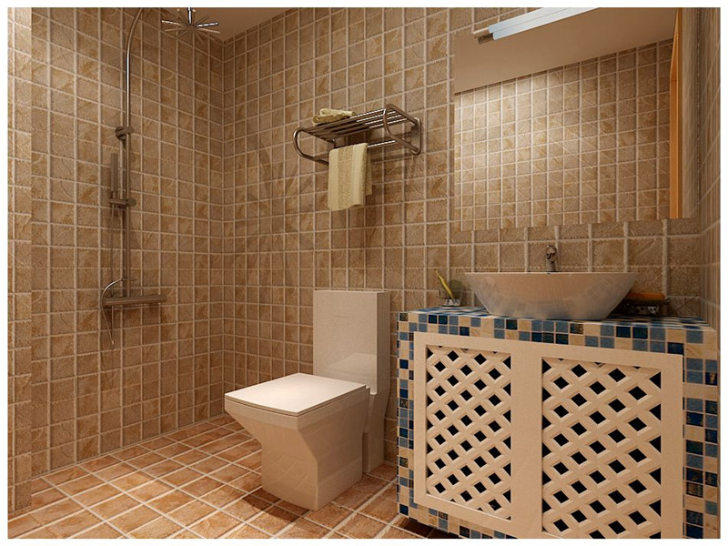 卫生间马赛克瓷砖装修设计效果图