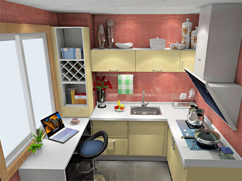 现代小厨房橱柜设计效果图