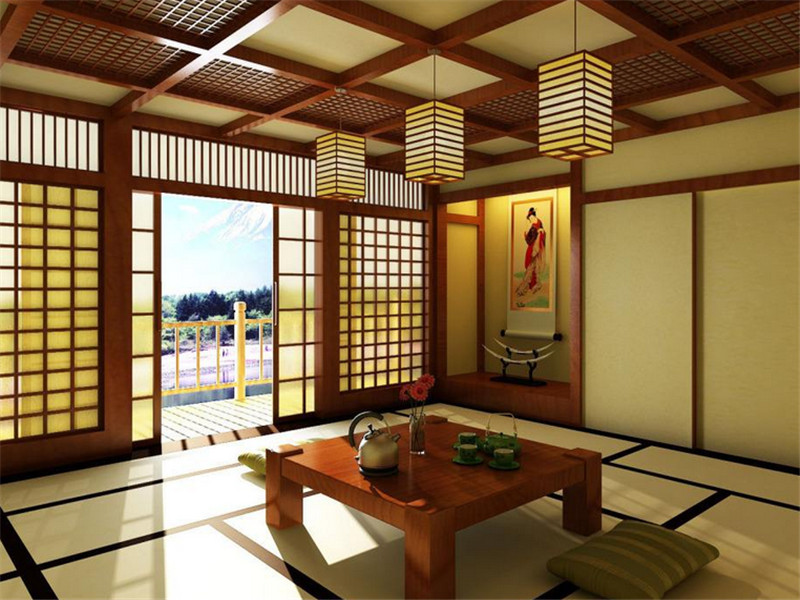 日式别墅卧室装修效果图