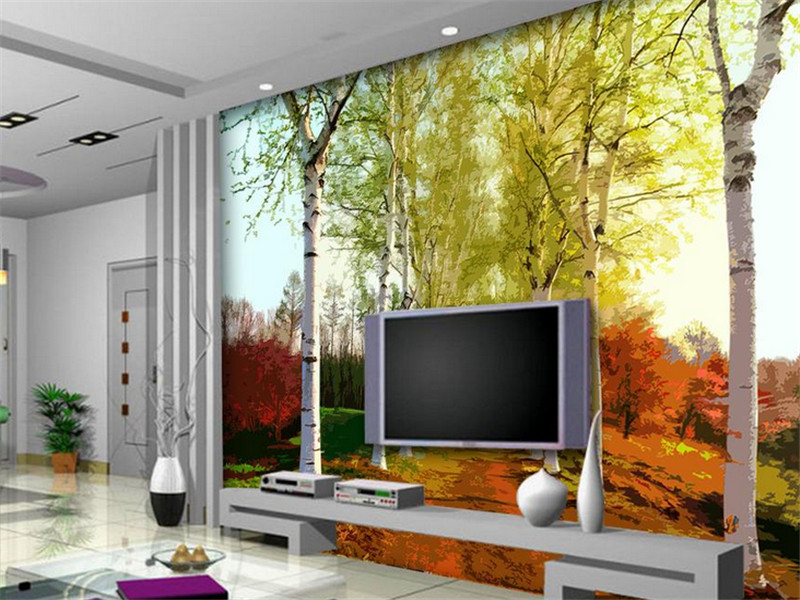 现代时尚小客厅电视背景墙装修图