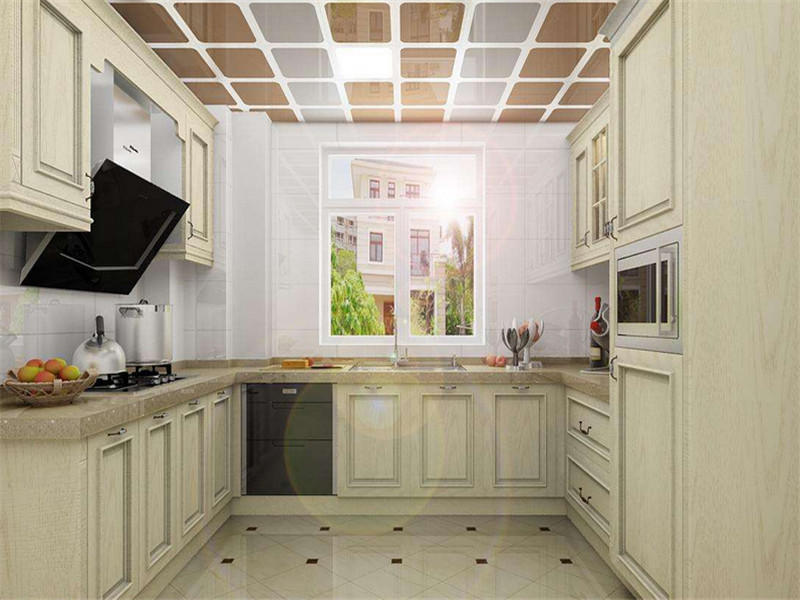 简欧厨房瓷砖颜色搭配效果图片