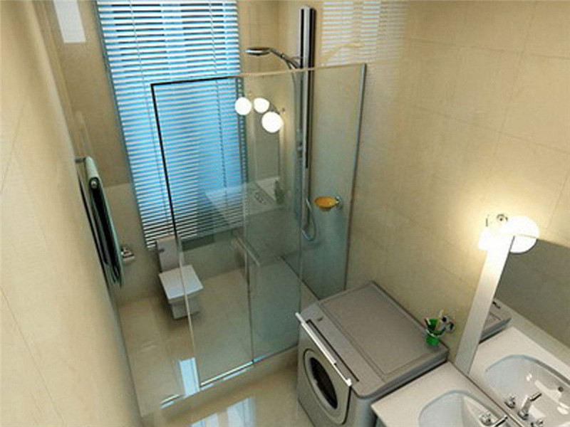 卫生间干湿分离淋浴房装修设计