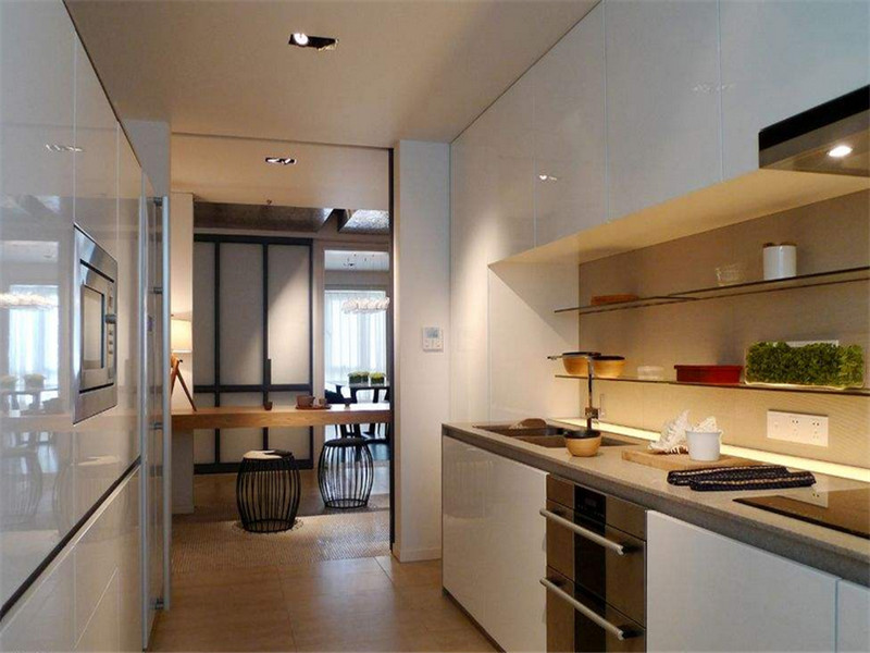  Decoration effect picture of simple cabinet in 3 square meter kitchenette